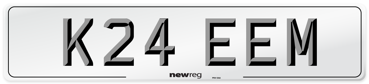 K24 EEM Number Plate from New Reg